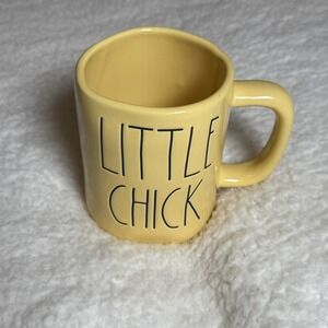 Rae Dunn Mug LITTLE CHICK Yellow Farmhouse Ceramic Coffee Cup